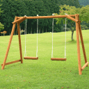 ランキング１位　二人用木製ブランコ