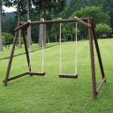 ランキング2位　二人用木製ブランコ